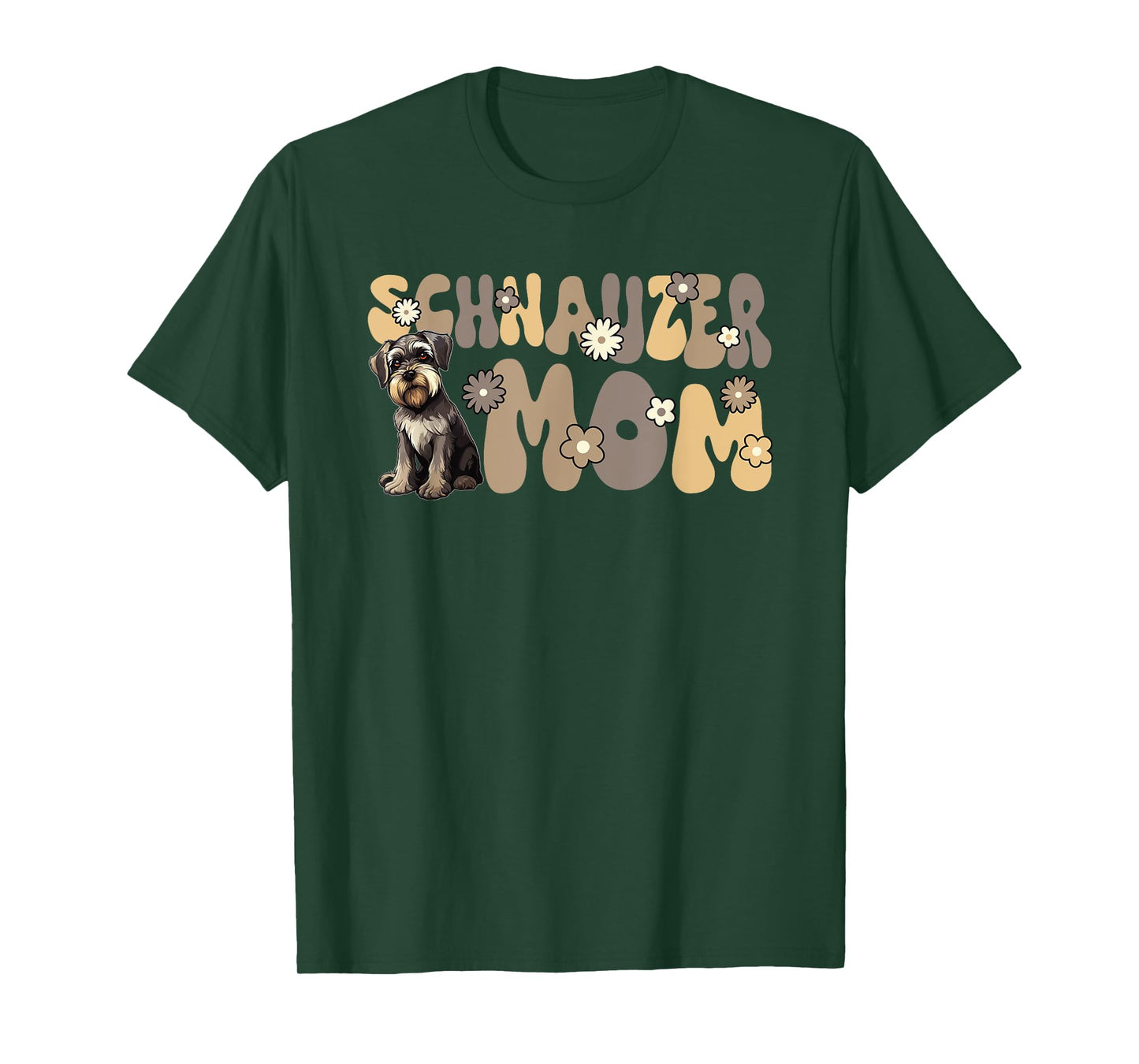 Miniature Schnauzer Groovy World's Best Schnauzer Mom T-Shirt