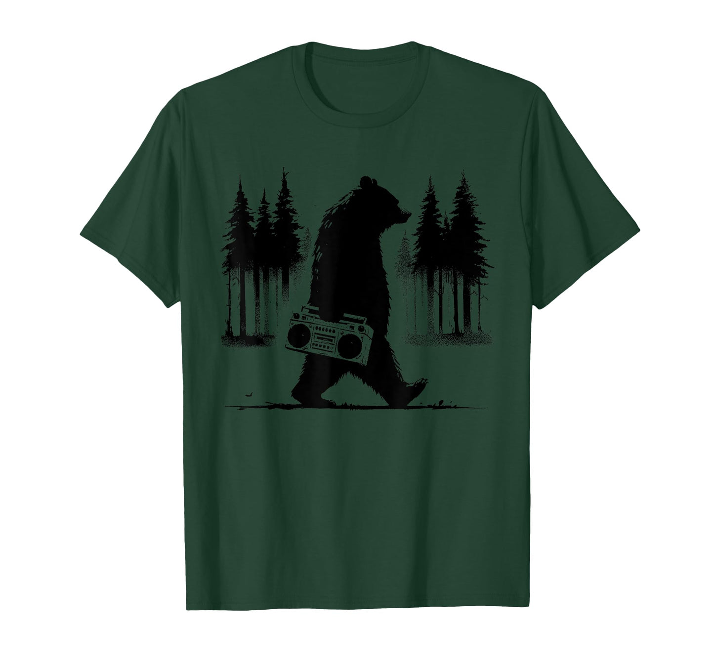 Bear Boombox - Vintage Ghettoblaster Nature Wildlife Lover T-Shirt