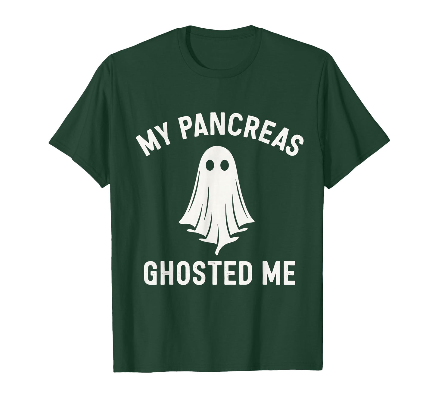 Funny Halloween Diabetes Awareness My Pancreas Ghosted Me T-Shirt