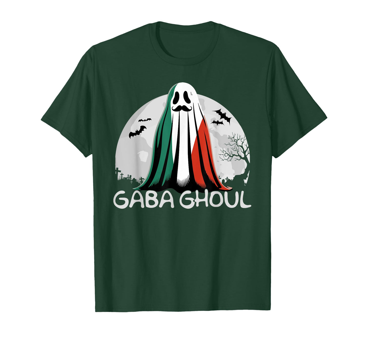 Halloween Graveyard Gaba Ghoul Ghost Funny Italian Gabaghool T-Shirt