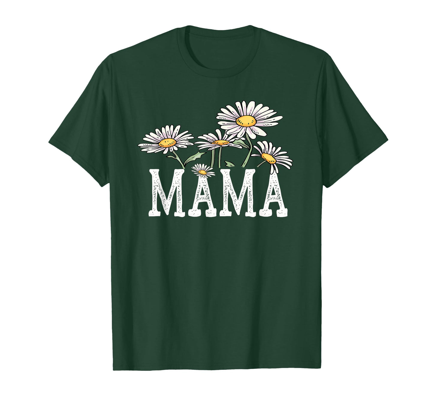 Mama Floral Chamomile Design Mother's Day Gifts Mama T-Shirt