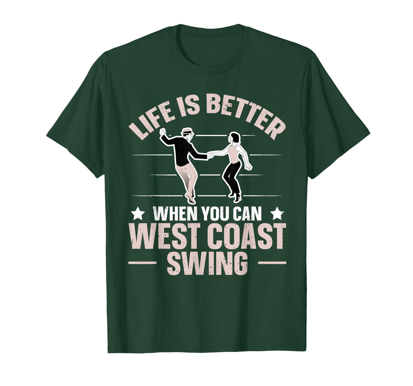 West Coast Swing Dance Design for a West Coast Swing Expert T-Shirt