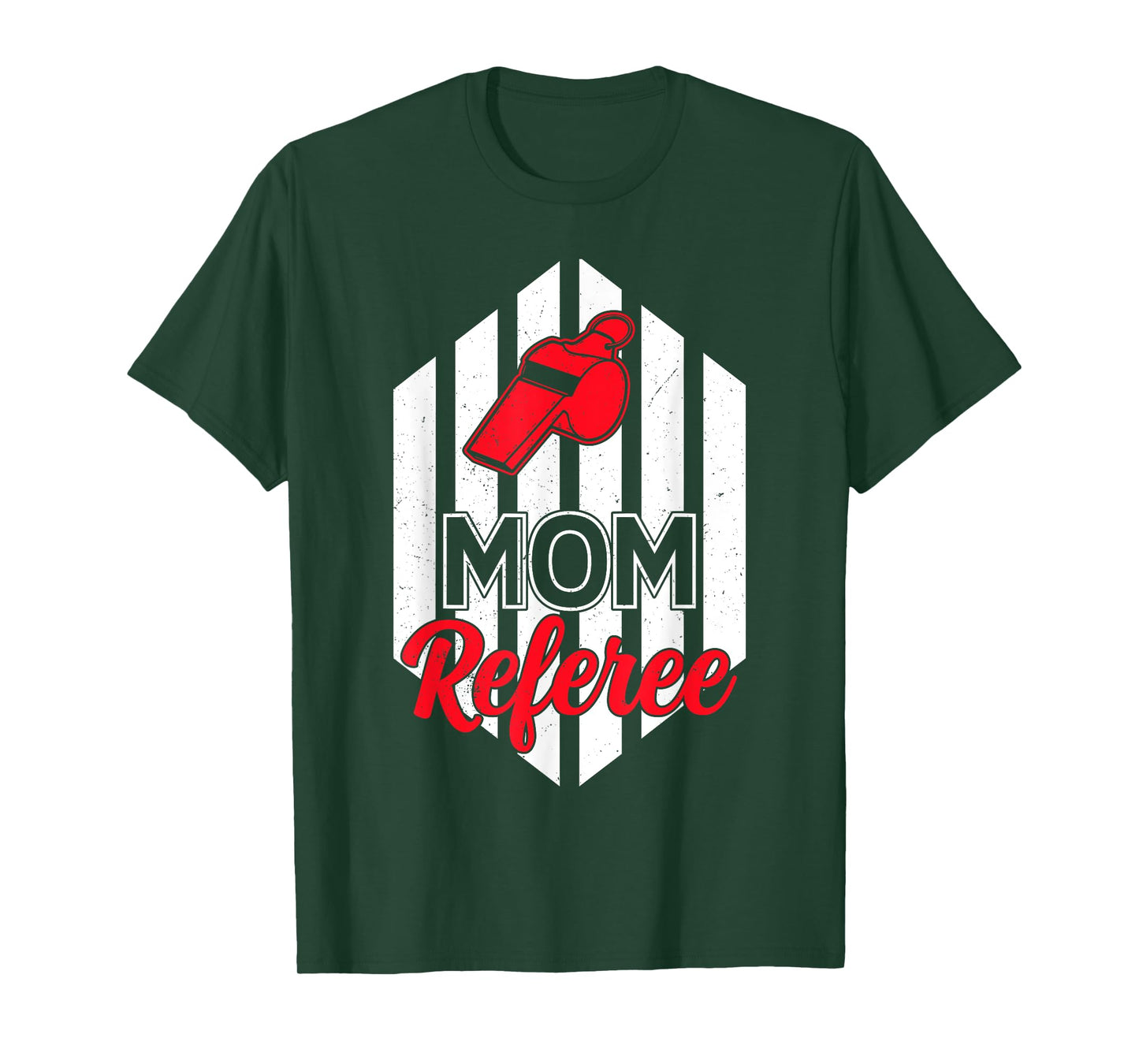 Mom Referee Motherhood Parenting Family Humor Sports Ref T-Shirt