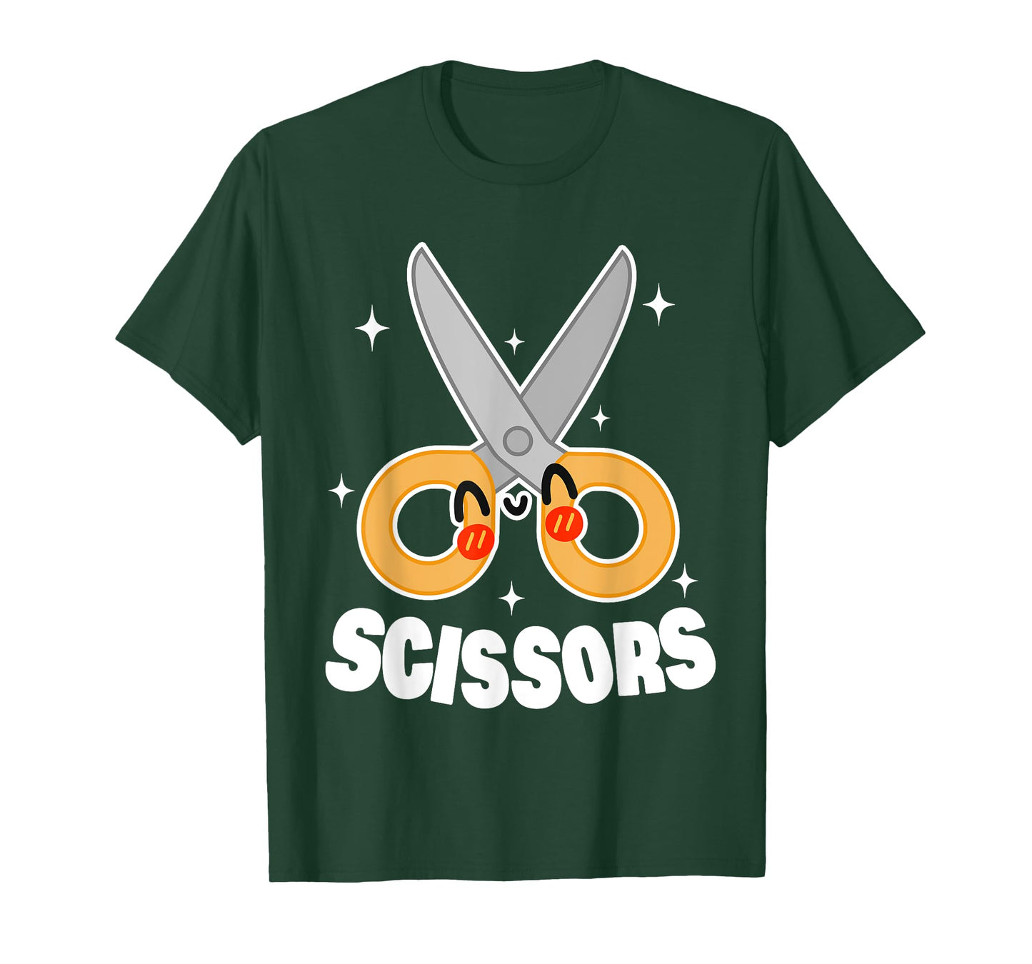 Cute Rock Paper Scissors Halloween Costumes Women Kids Mens T-Shirt