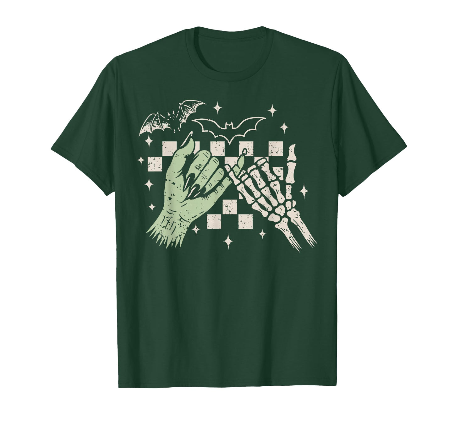 Halloween Gothic Pinky Promise Skeleton Hands Best Friend T-Shirt