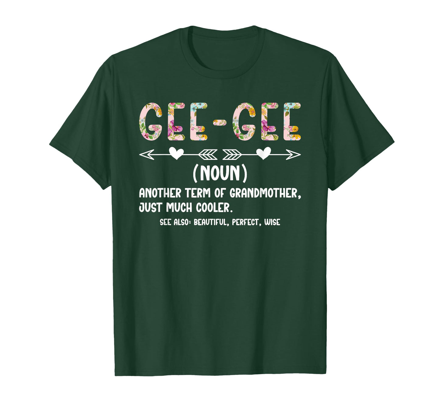 Gee-Gee Definition Gee-Gee Grandma Gee-Gee Grandmother T-Shirt