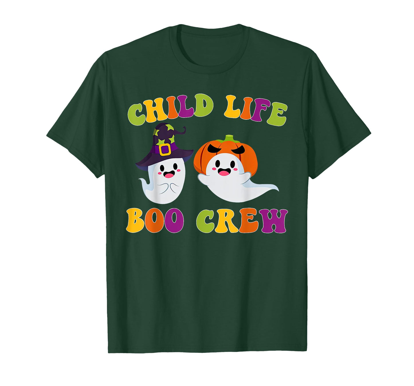 Child Life Boo Crew Ghost Halloween Child Life Specialist T-Shirt