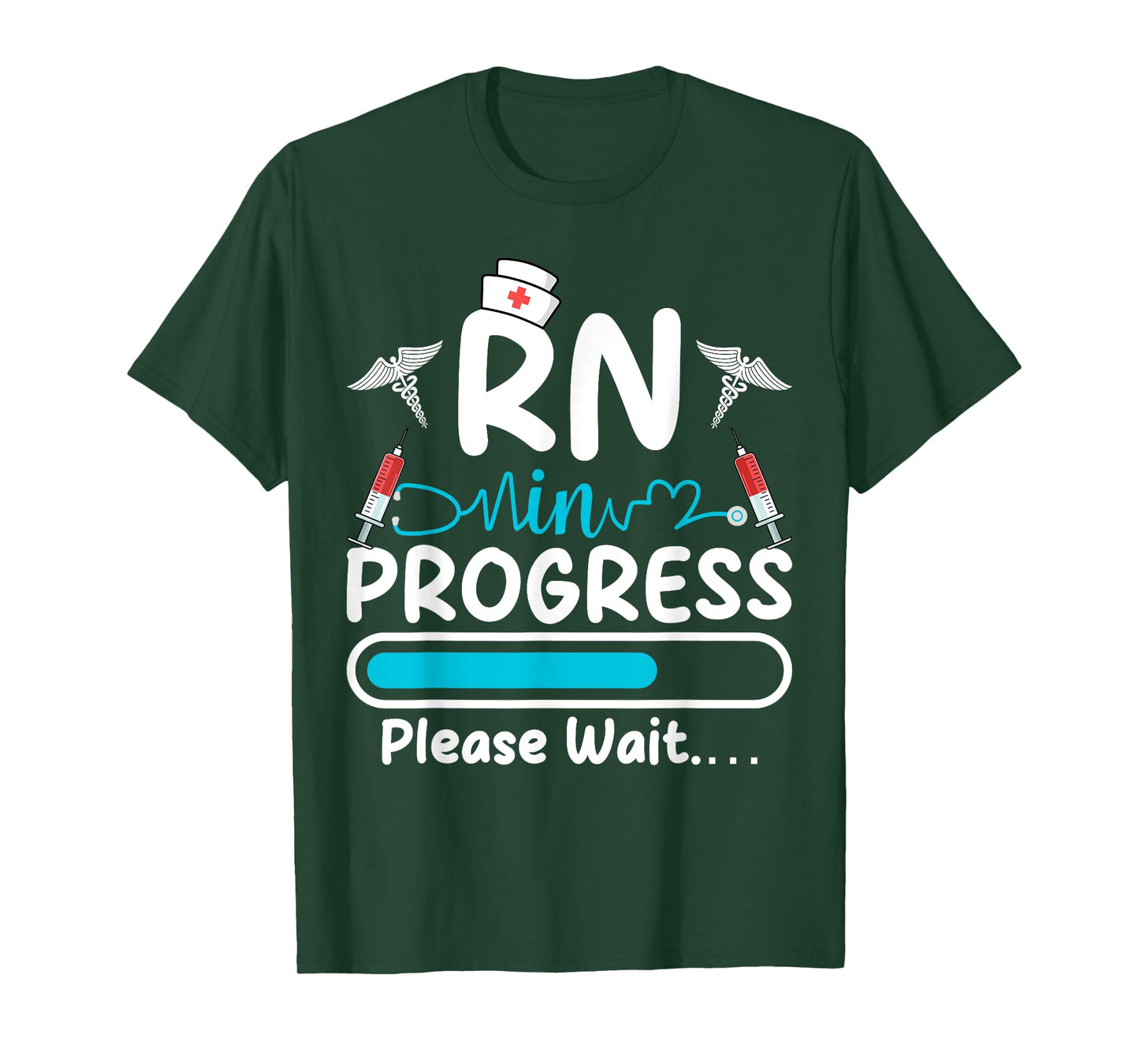 RN In Progress Loading Funny Future Nurse Graduation Lover T-Shirt