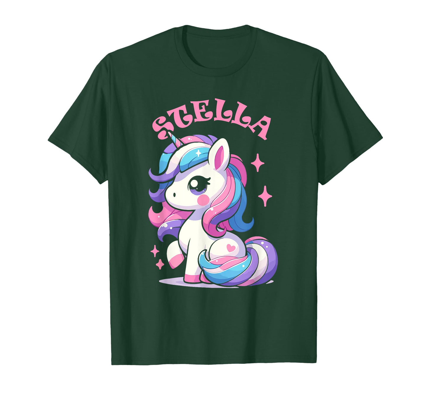 Stella Cute Unicorn Design for Girls Name Stella T-Shirt