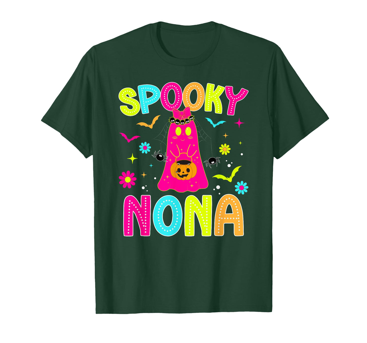 Spooky Nona Grandma Halloween Nona Grandmother Preppy T-Shirt