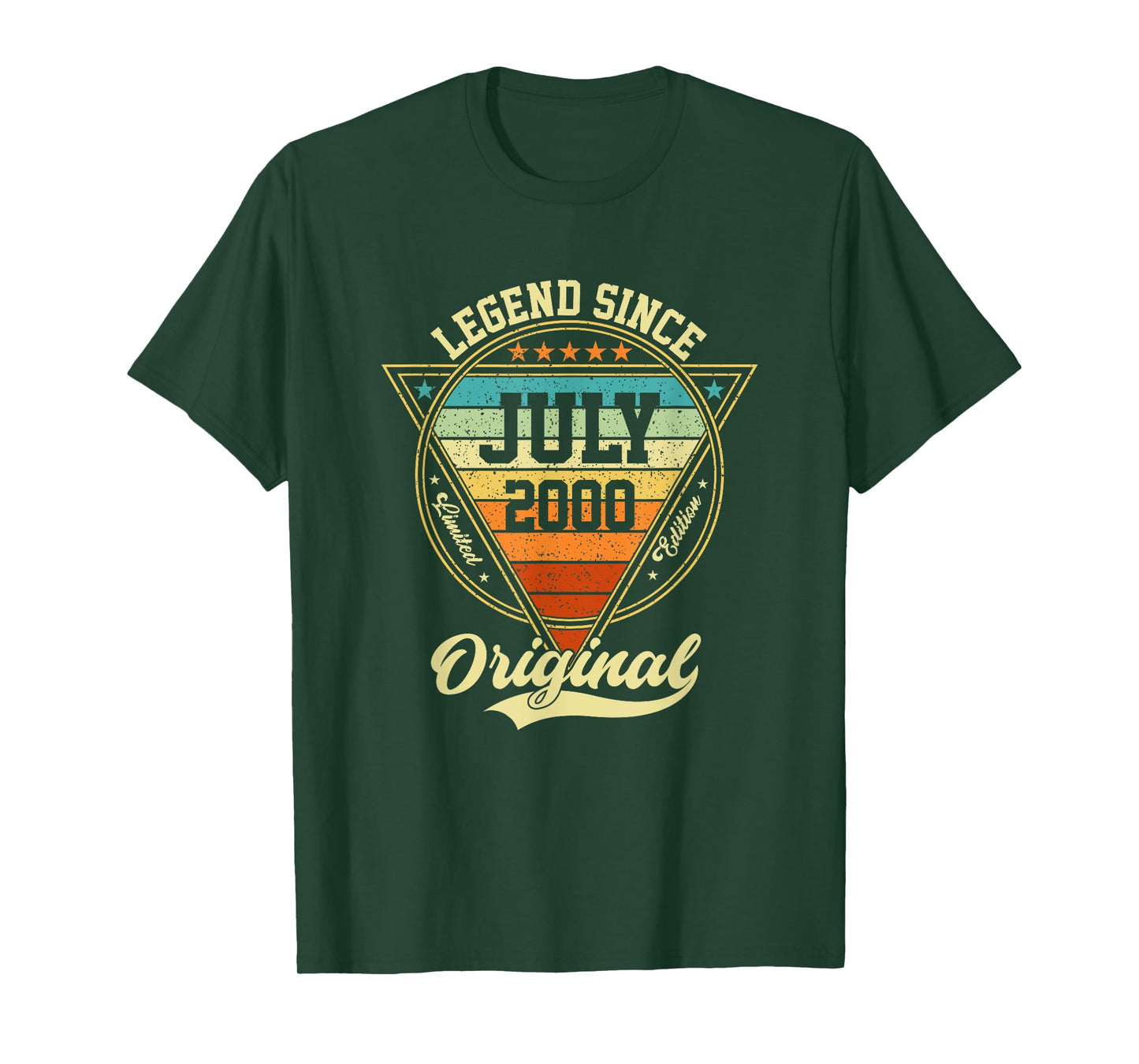 Vintage 25th Birthday Legend Since July 2000 T-Shirt