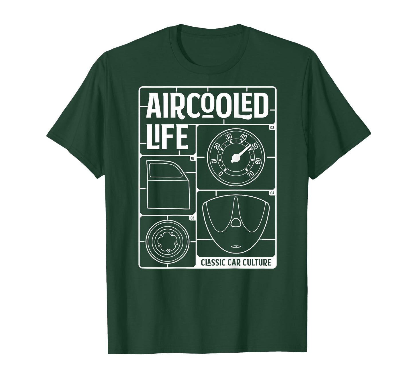 Aircooled Classic Car Parts vdub Air-cooled Life T-Shirt