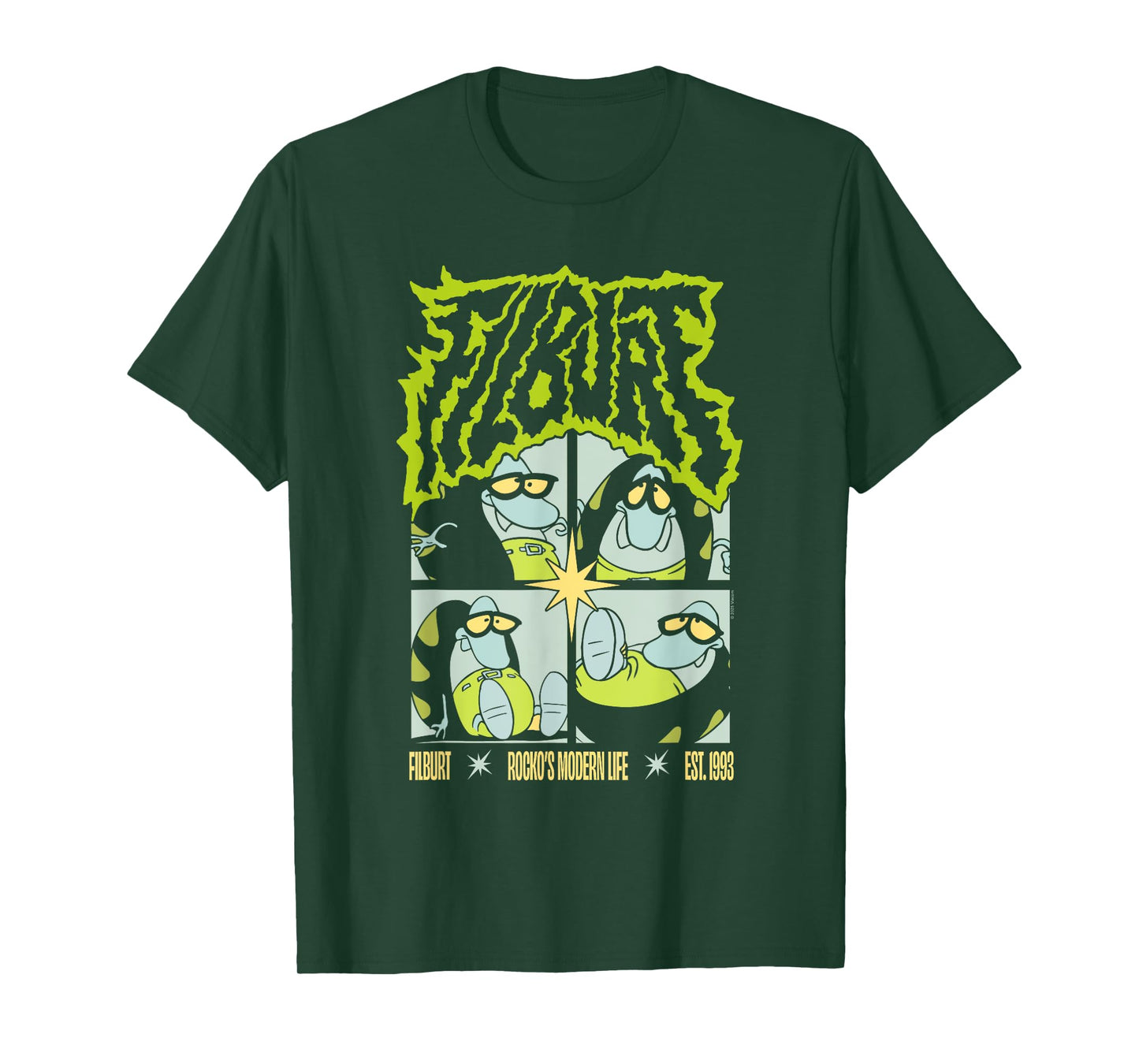 Rocko's Modern Life Heavy Metal Filburt Cartoon T-Shirt