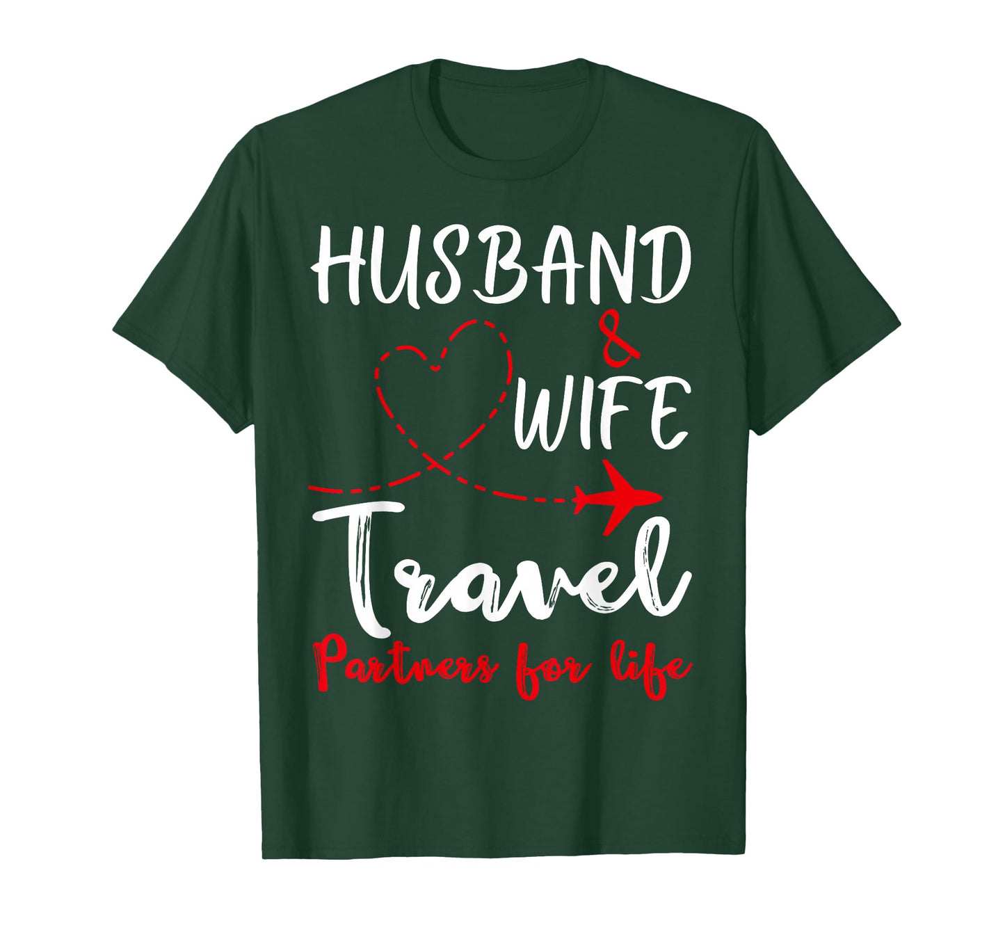 Husband And Wife Travel Partners For Life Couple Matching T-Shirt