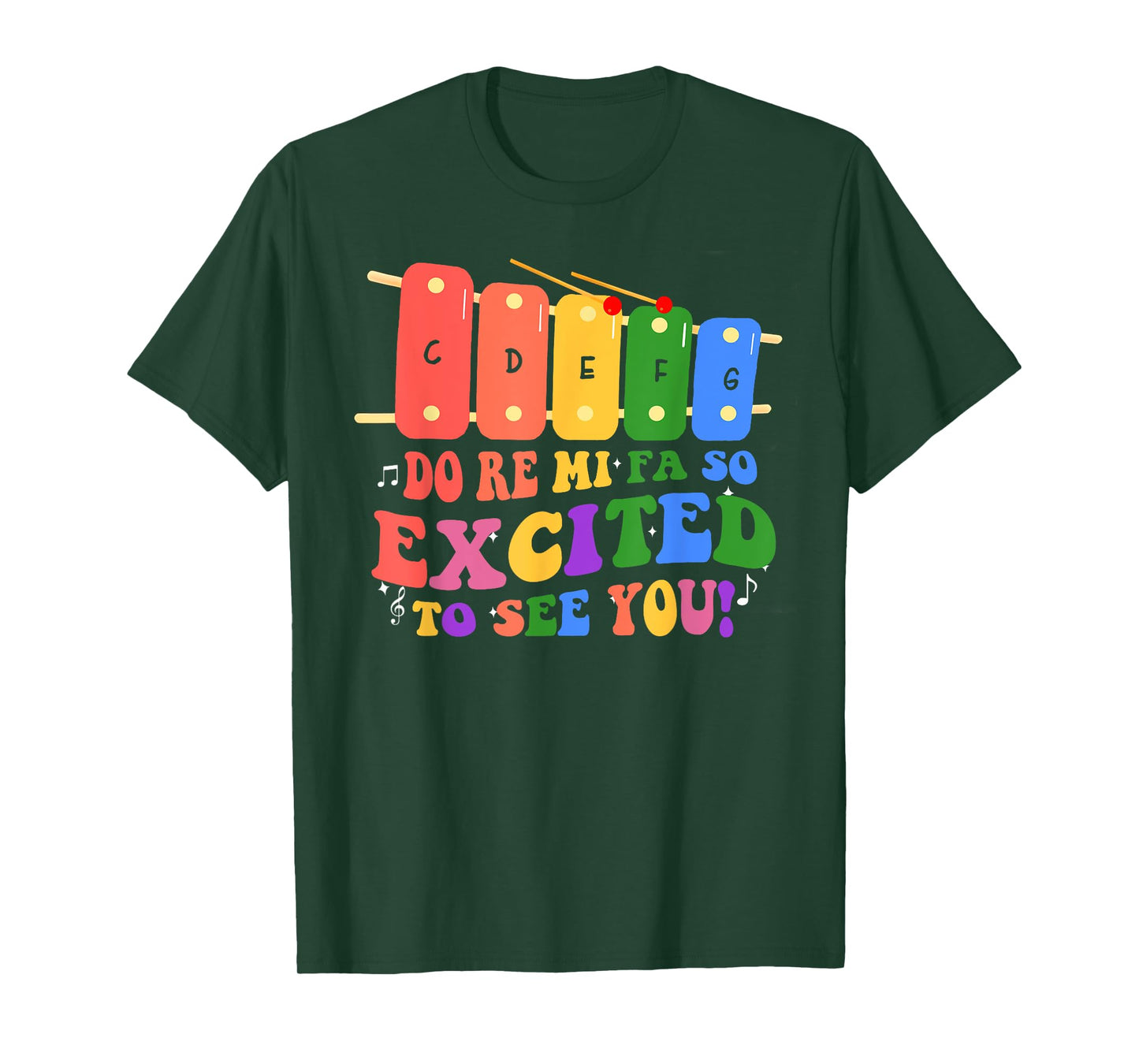 Do Re Mi Fa So Excited To See You Music Teacher Women Men T-Shirt