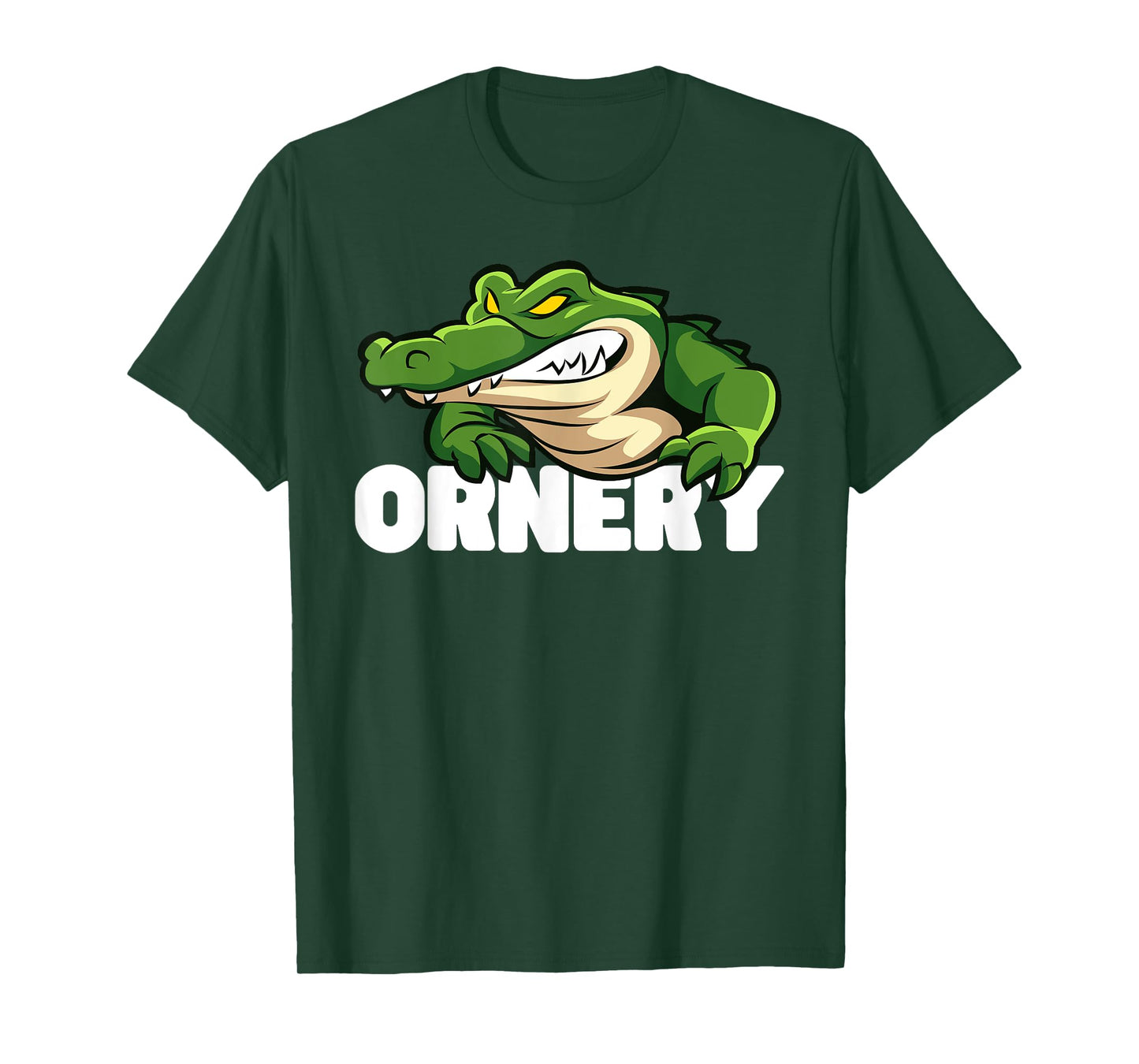 Ornery Alligators Funny Grumpy Gator Mascot T-Shirt