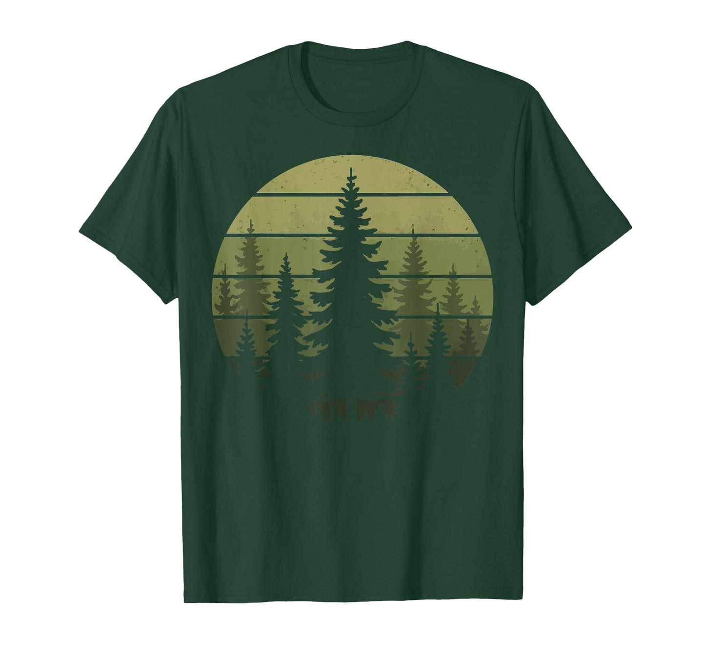Forest Retro Nature Wildlife Outdoor T-Shirt