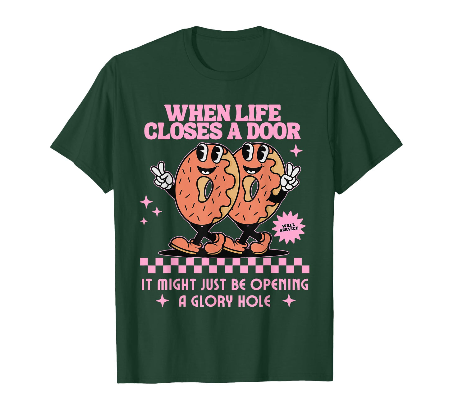 Life Closes A Door Funny Embarrassing Gag Glory Hole Meme T-Shirt