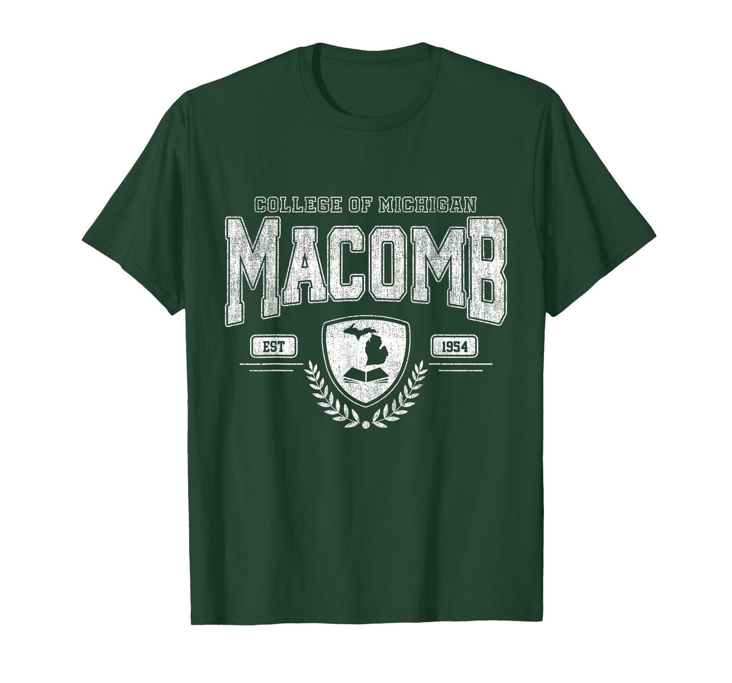 Macomb Arch Retro University Athletic Sports Tee Men Women T-Shirt