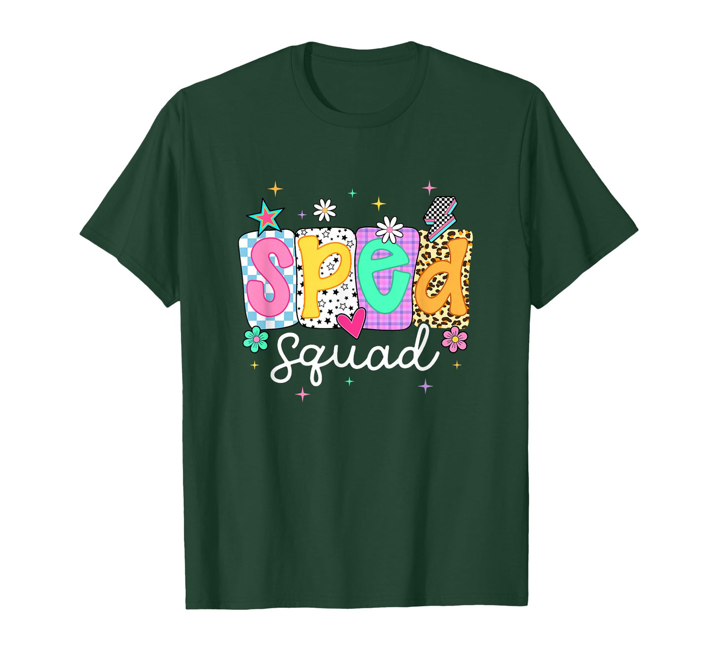 Sped Teacher Squad Floral Special Education Back to School T-Shirt