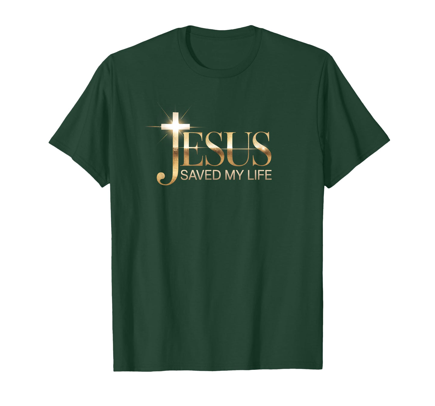 New Jesus Saved My Life Christian Design T-Shirt