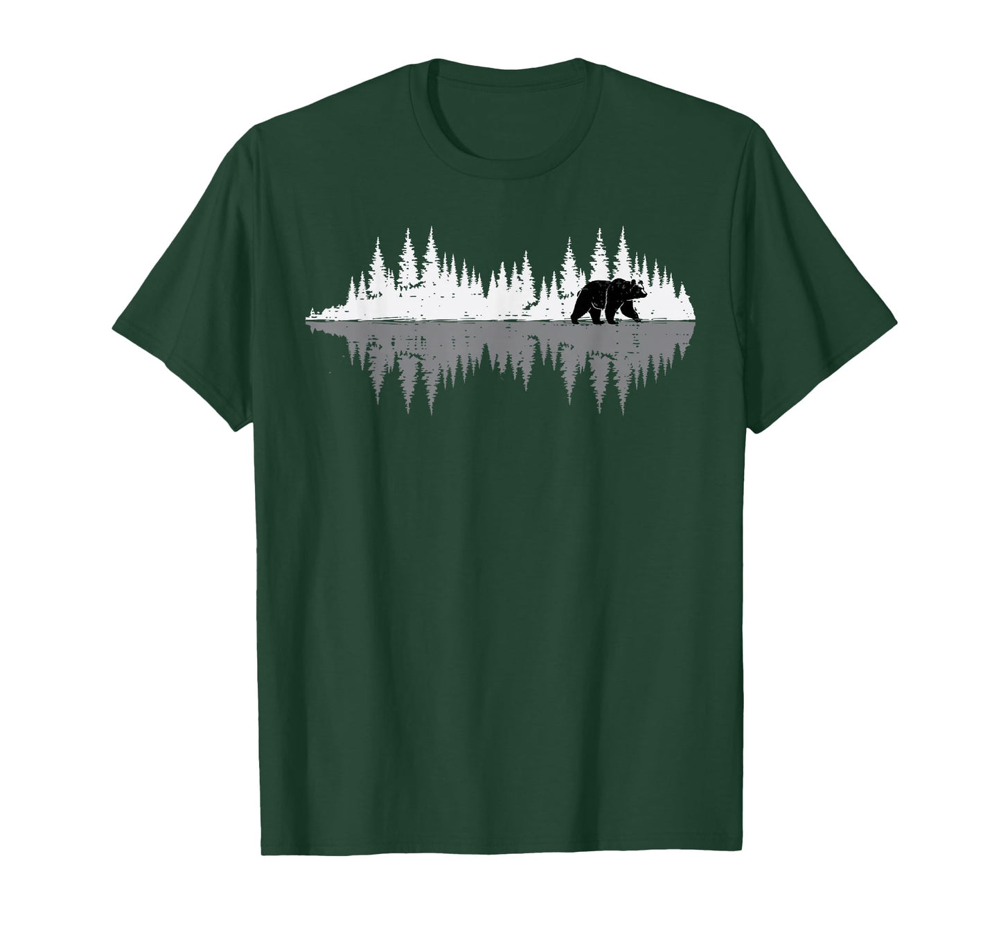 Forest Bear Outdoor Trees Nature Wildlife Men Women Kids T-Shirt