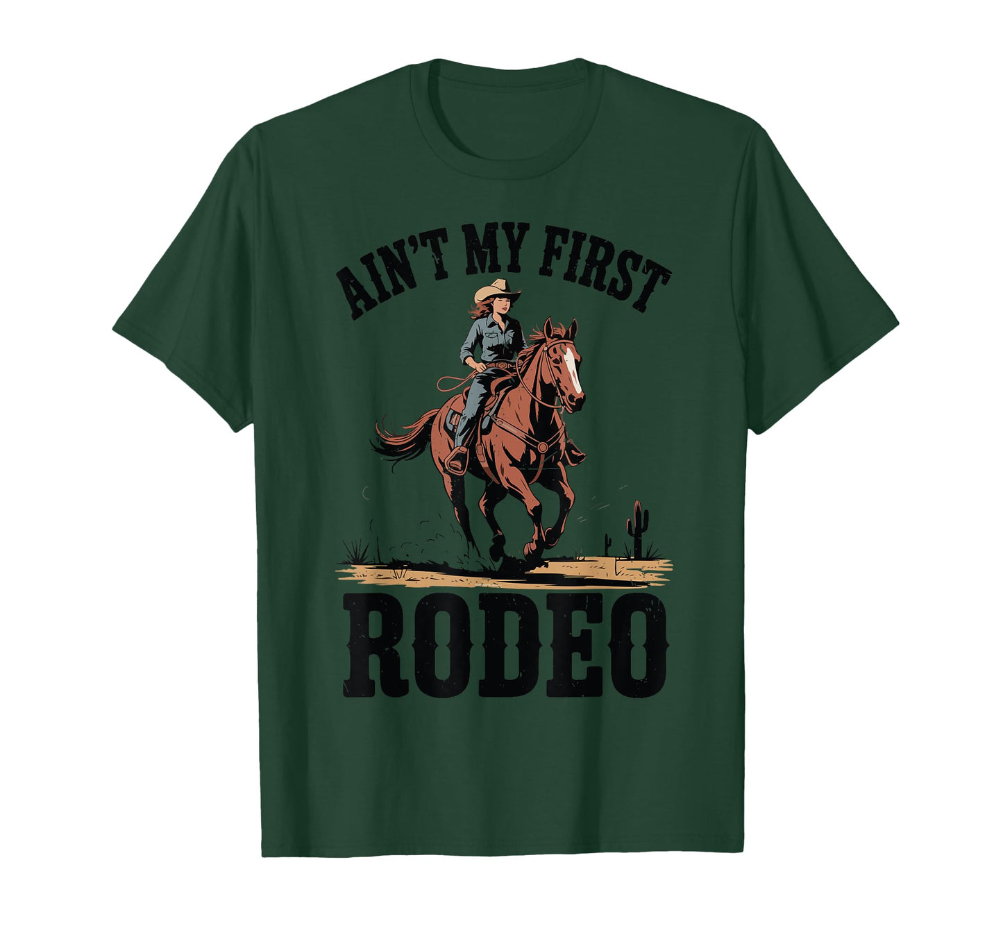 Women This Aint My First Rodeo Toddler Girl Horseback Riding T-Shirt