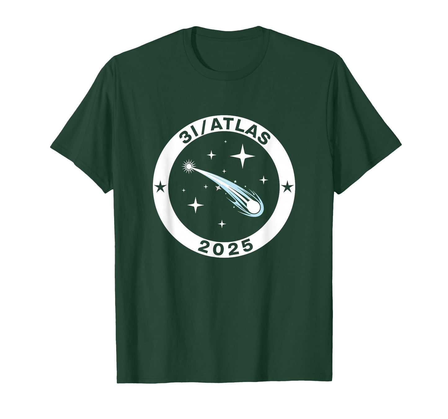 3I/Atlas 2025 Interstellar Comet Space Astronomy Emblem T-Shirt