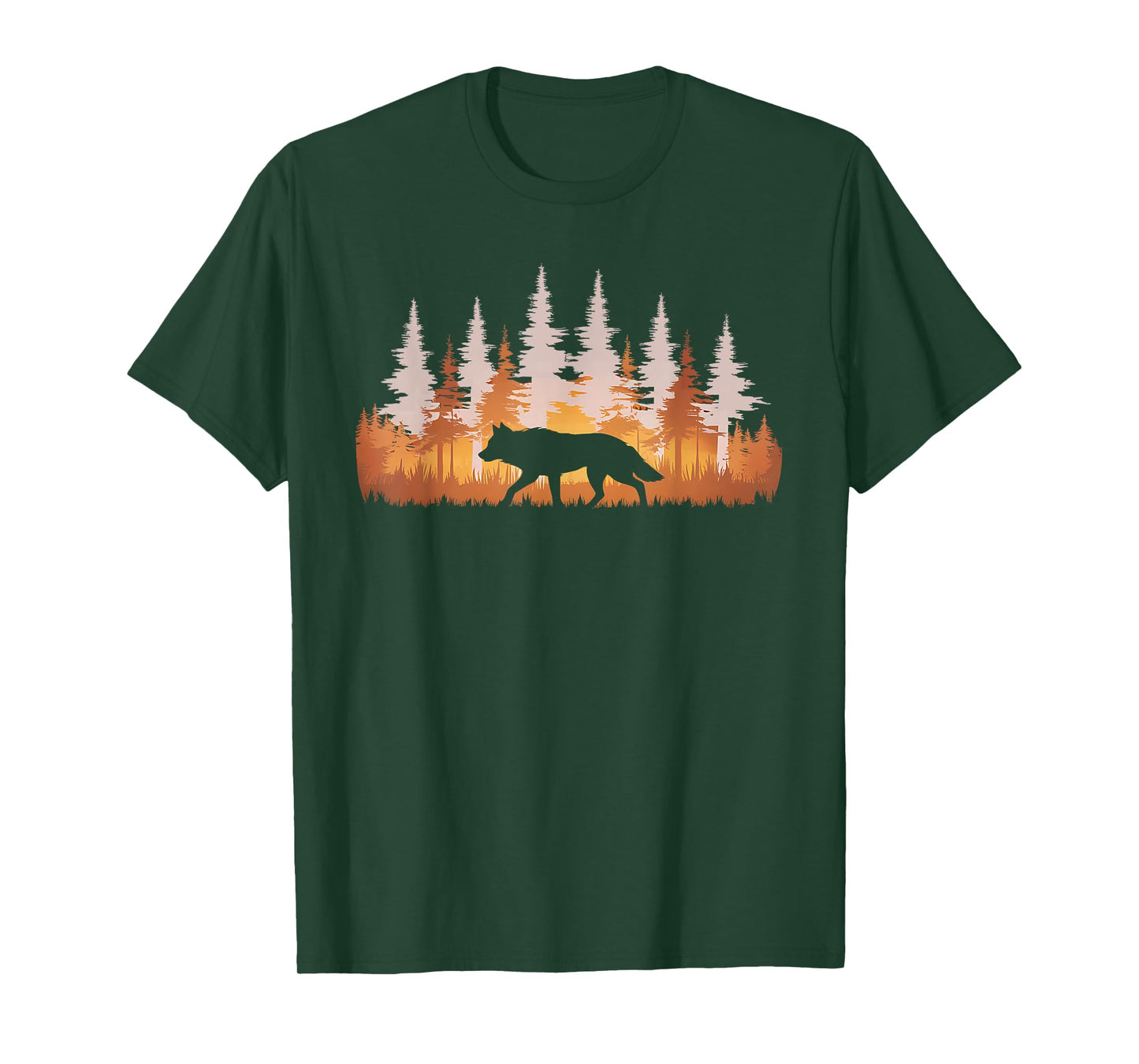Wolf Forest Nature Wildlife Outdoor Wolf T-Shirt