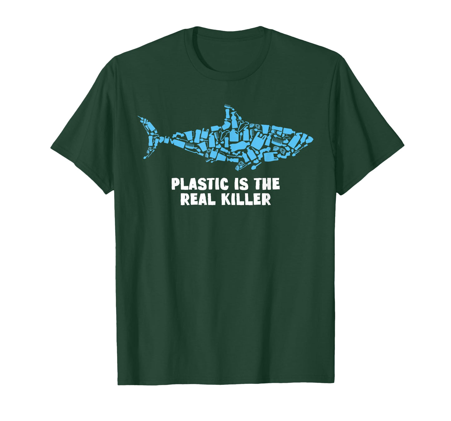 Plastic Is The Real Killer Shark Lover Conservation T-Shirt