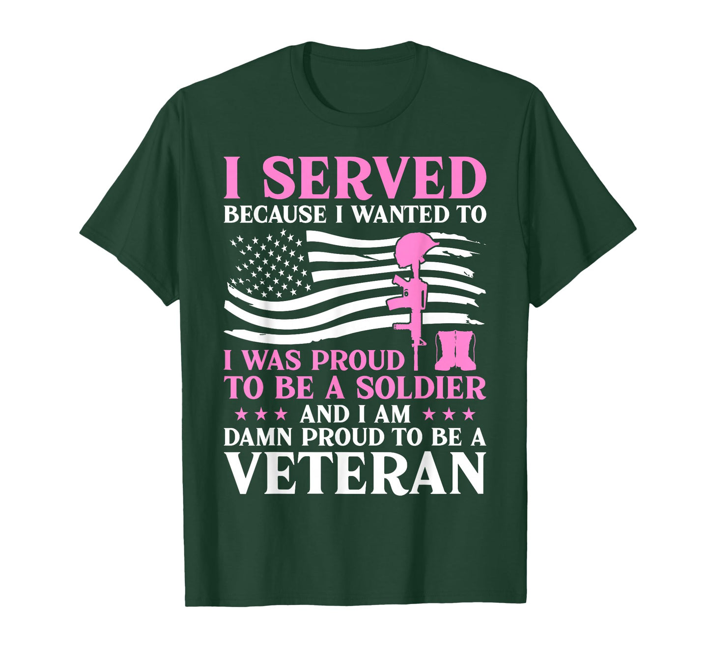 Female Veterans Damn Proud to Be a Veteran Mom Grandma T-Shirt