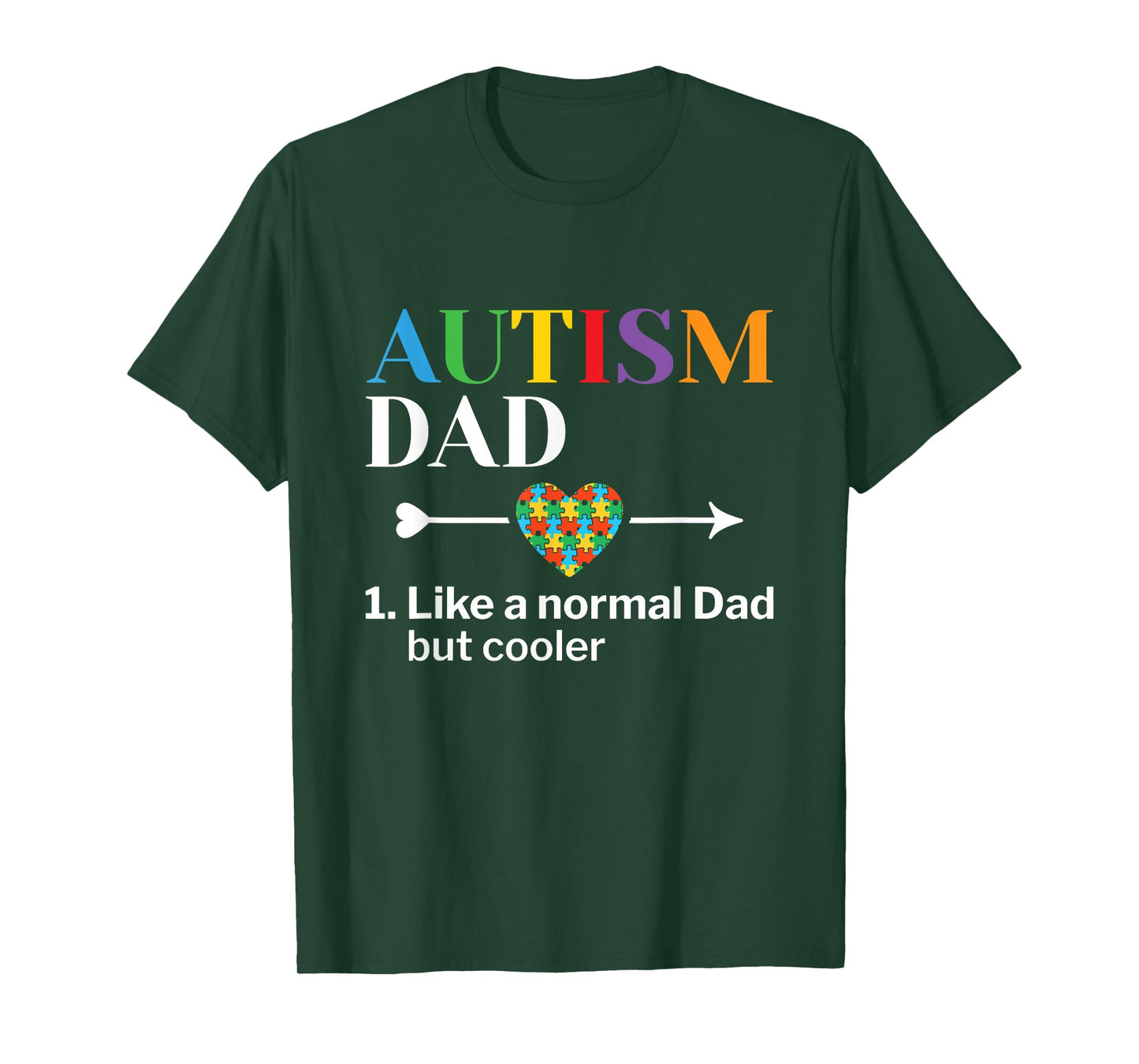 Autism Dad Definition World Autism Awareness Day T-Shirt