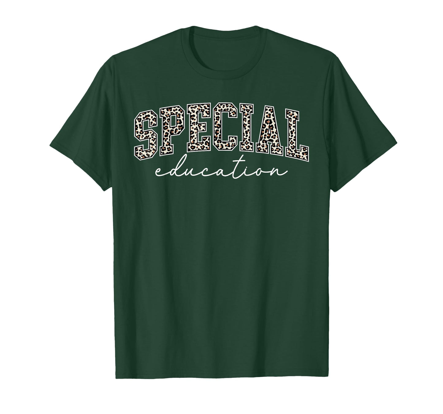 Leopard Special Education Teacher Team SPED Teacher Leopard T-Shirt