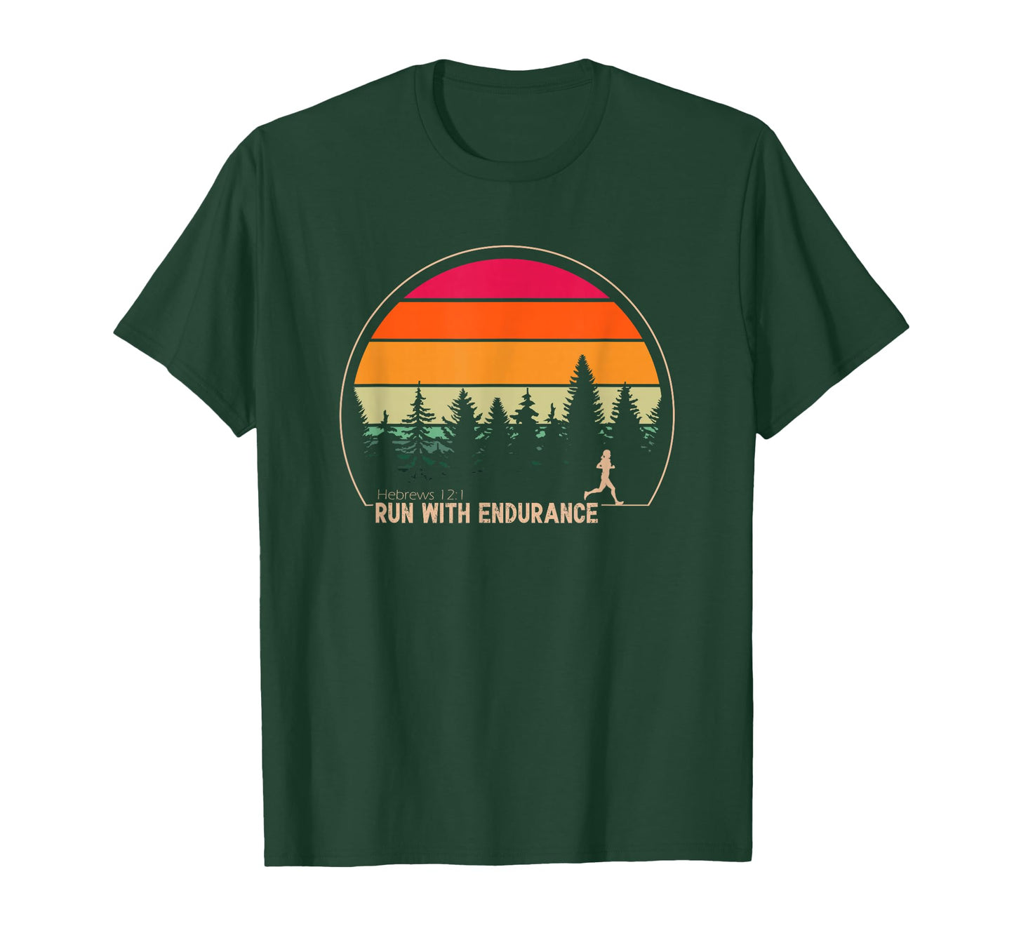 Run With Endurance Hebrews 12:1 T-Shirt