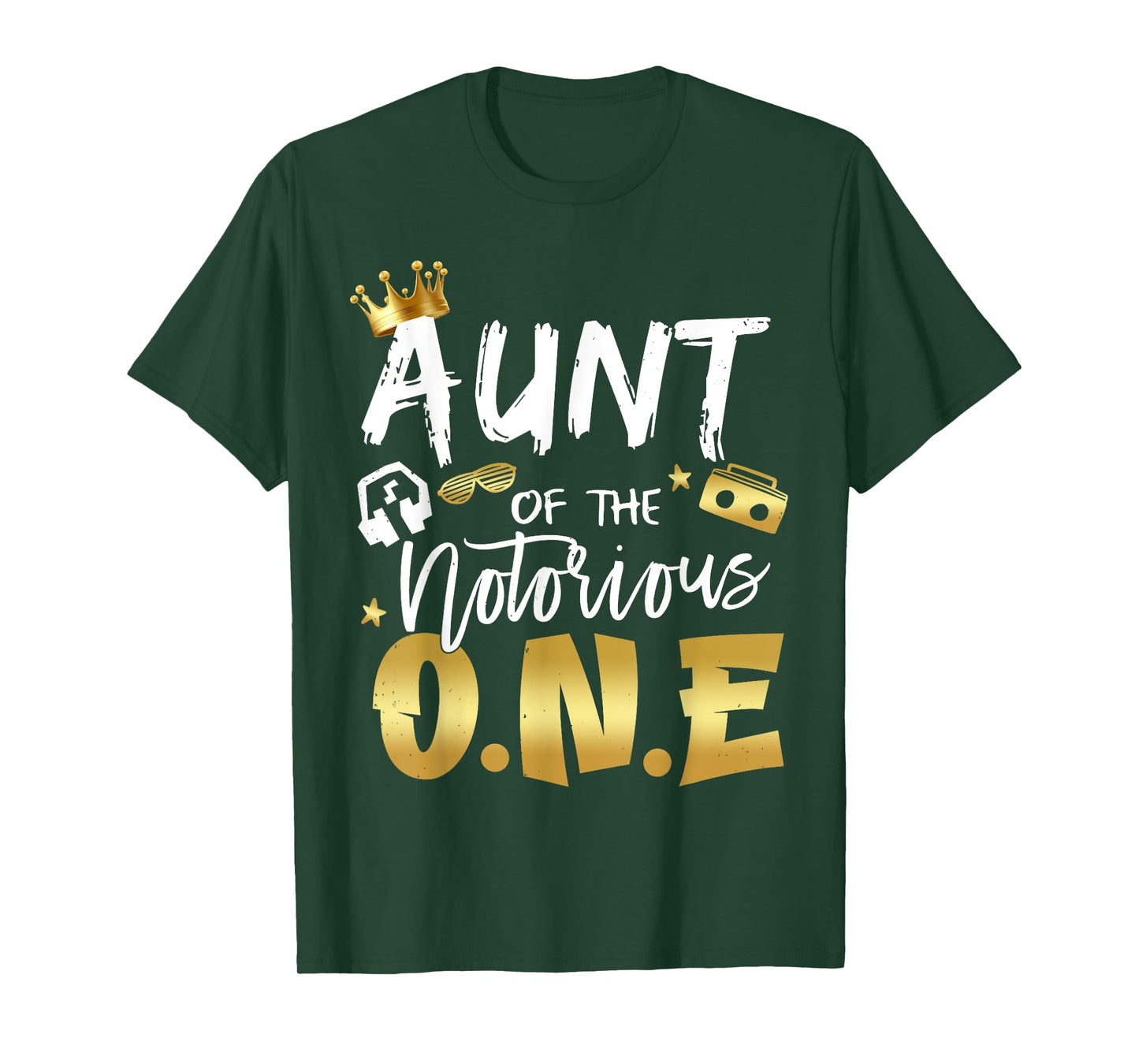 Aunt Of The Notorious One Old School 1st Hip Hop Birthday T-Shirt