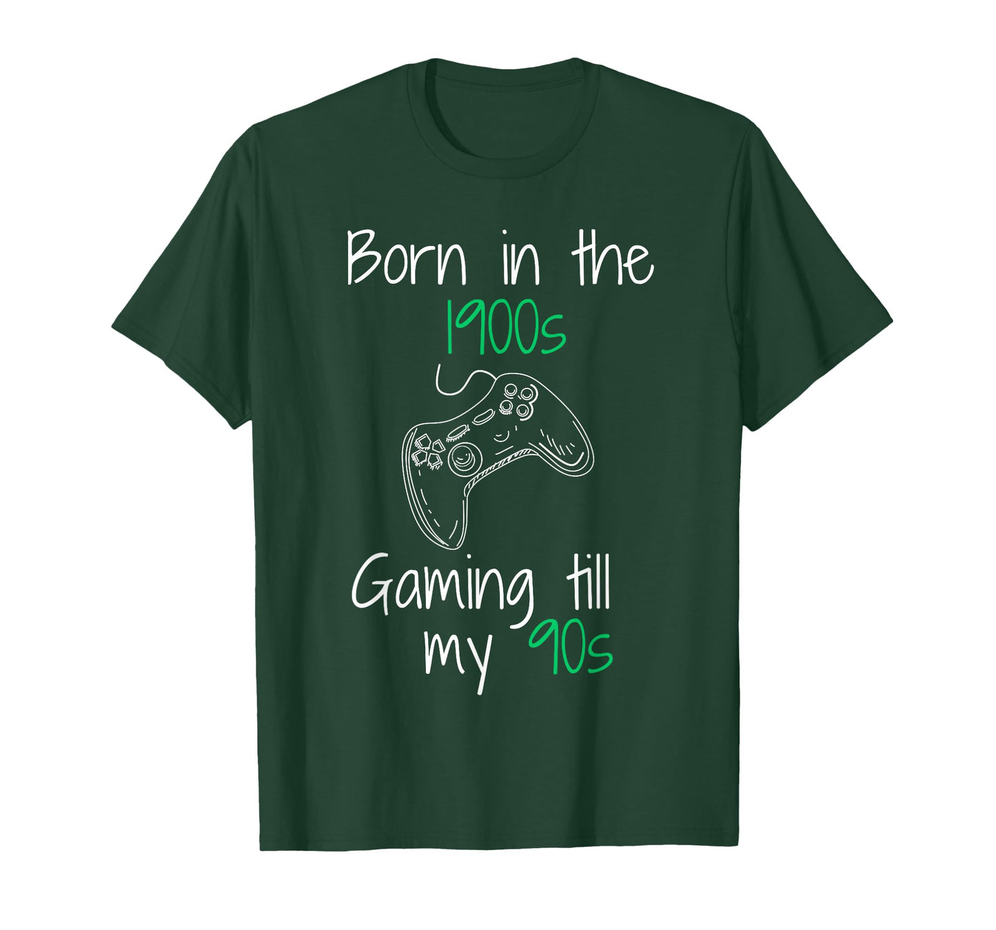 Funny Gamer Humor Born in The 1900s Gaming Till 90s T-Shirt