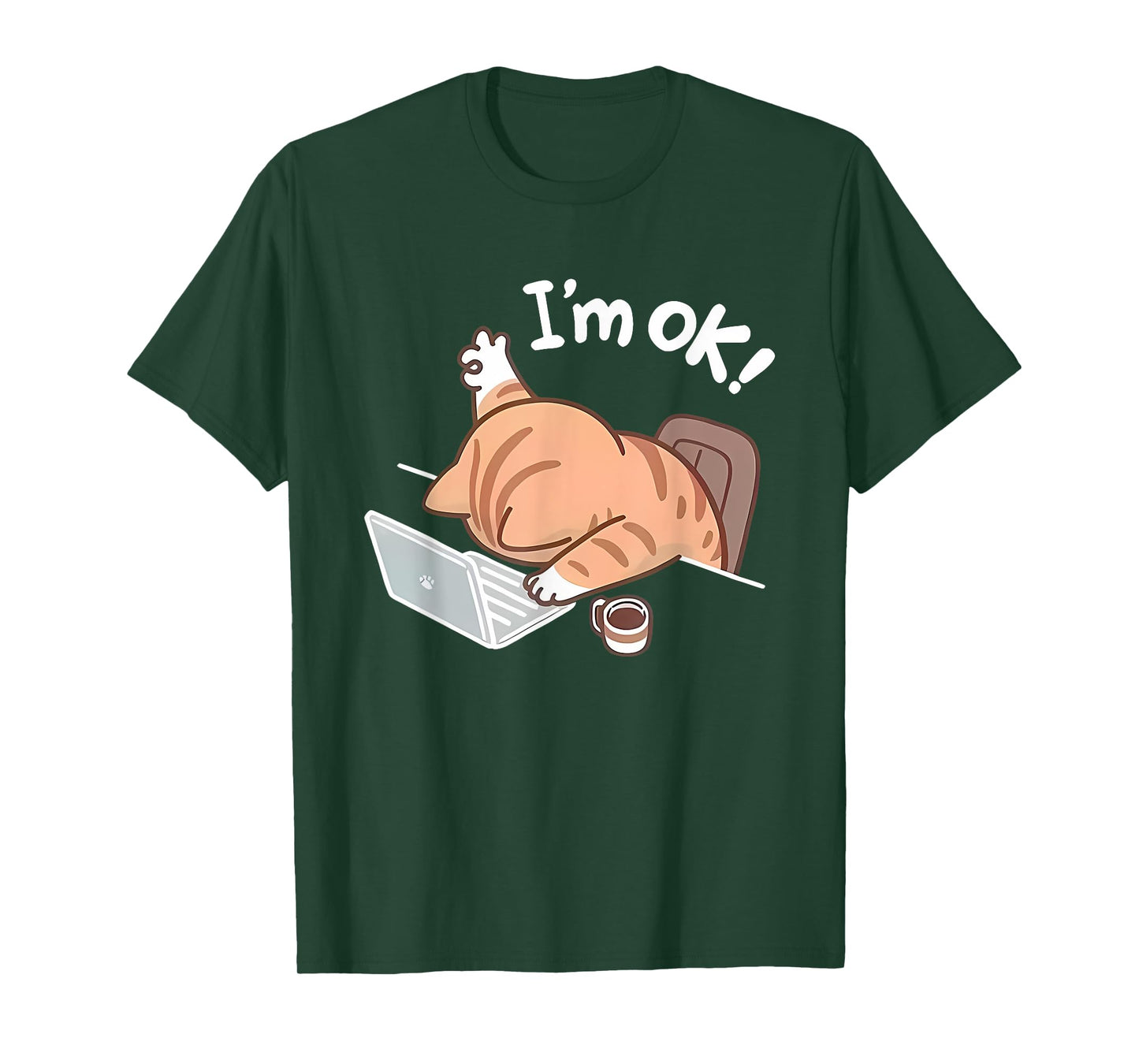 Funny Cat Graphic for Men Or Women Work from Home T-Shirt