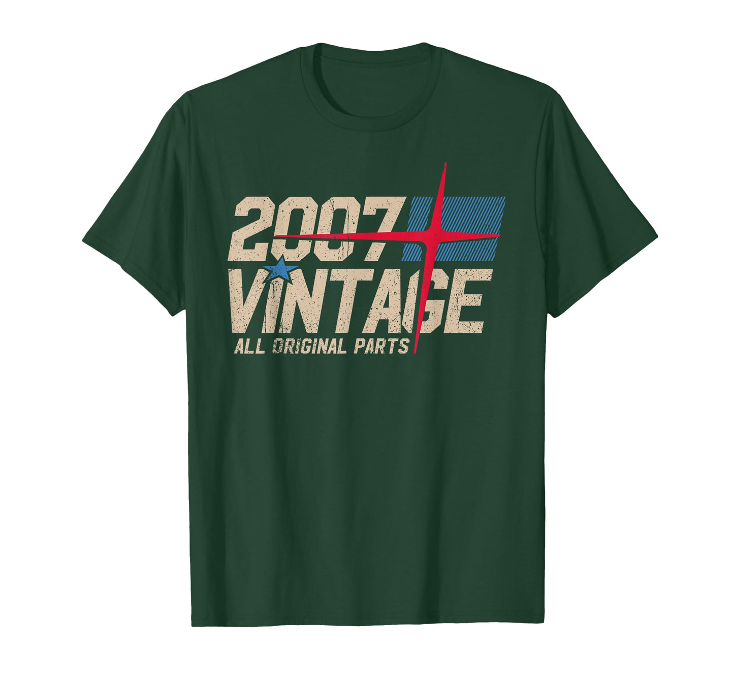 Vintage 2007 Retro 18th Birthday for Men Women Kids T-Shirt