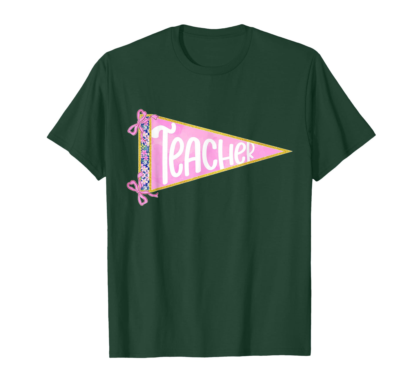Girly Teacher Appreciation Coquette Bow Back to School Women T-Shirt