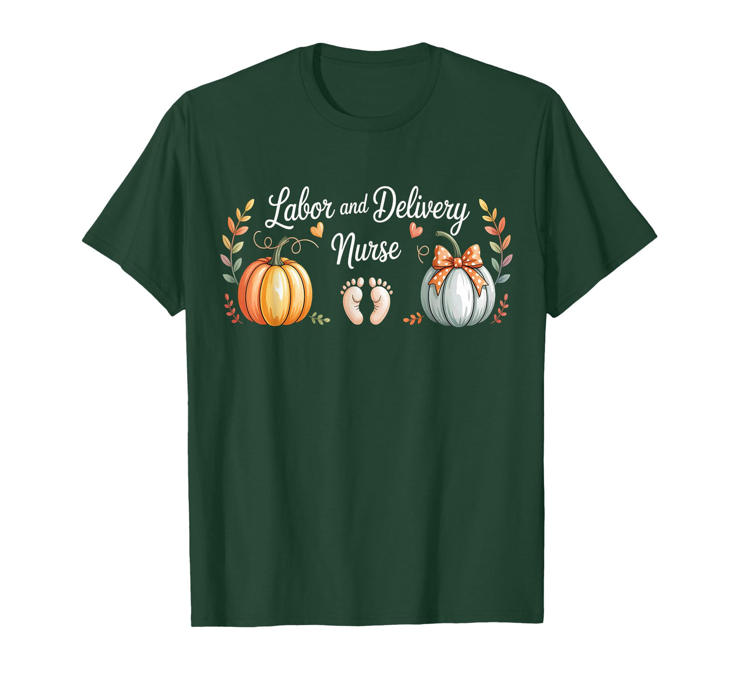 RN Thanksgiving Labor and Delivery Fall LD Nurse Halloween T-Shirt