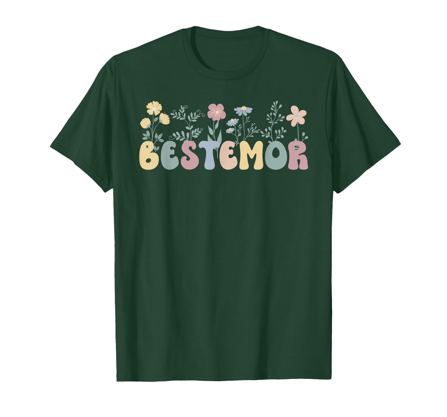 Bestemor Flowers Bestemor Grandmother Bestemor Grandma T-Shirt