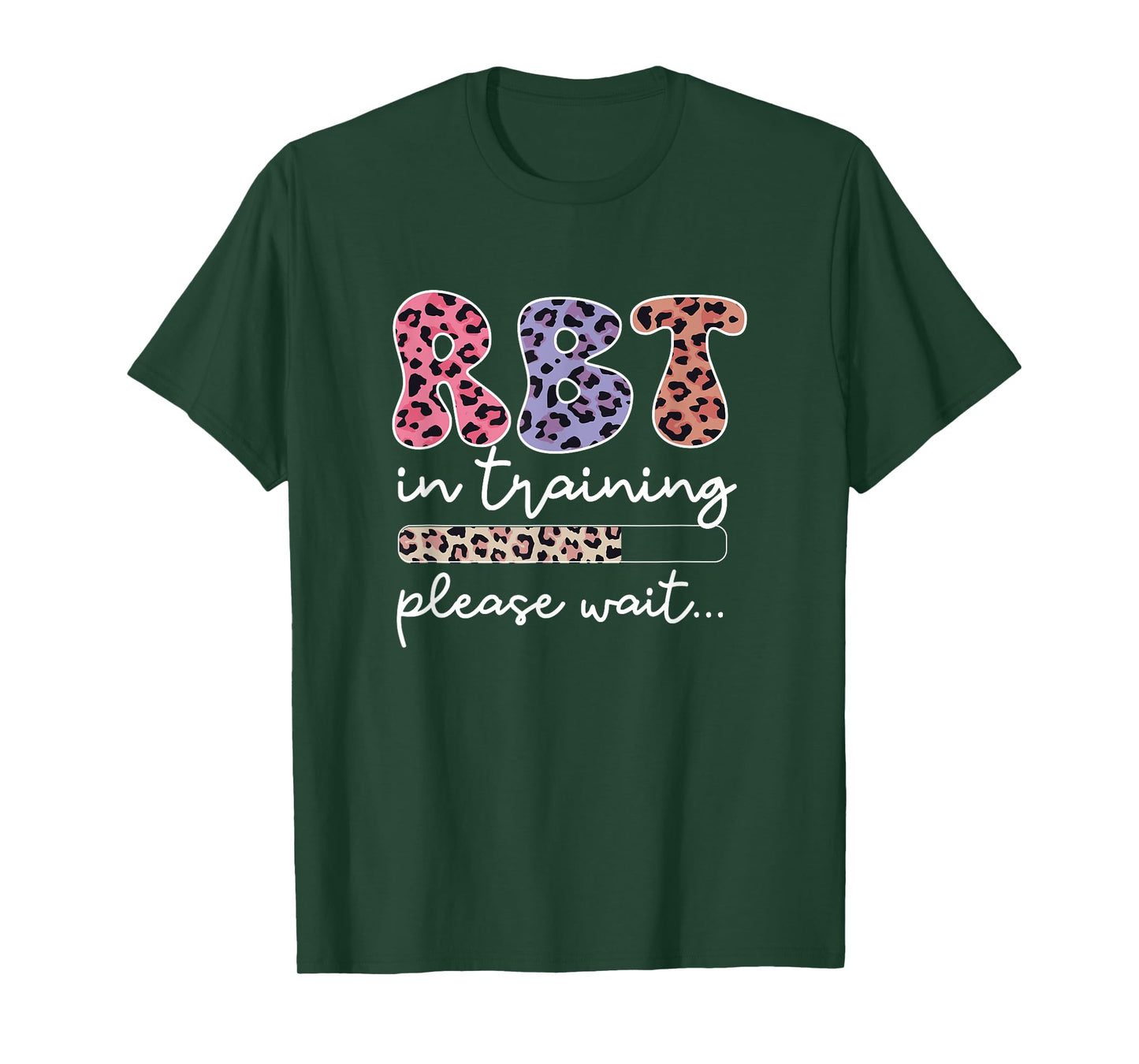 RBT in Training Registered Behavior Technician Leopard Print T-Shirt