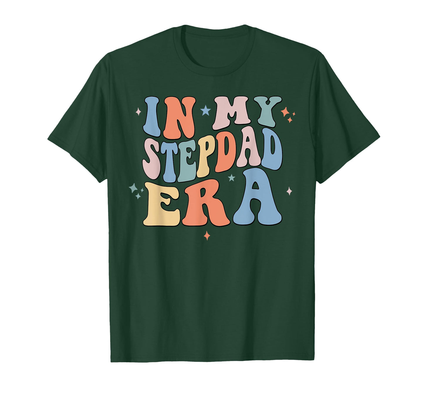 In My Stepdad Era Retro Groovy Father's Day T-Shirt