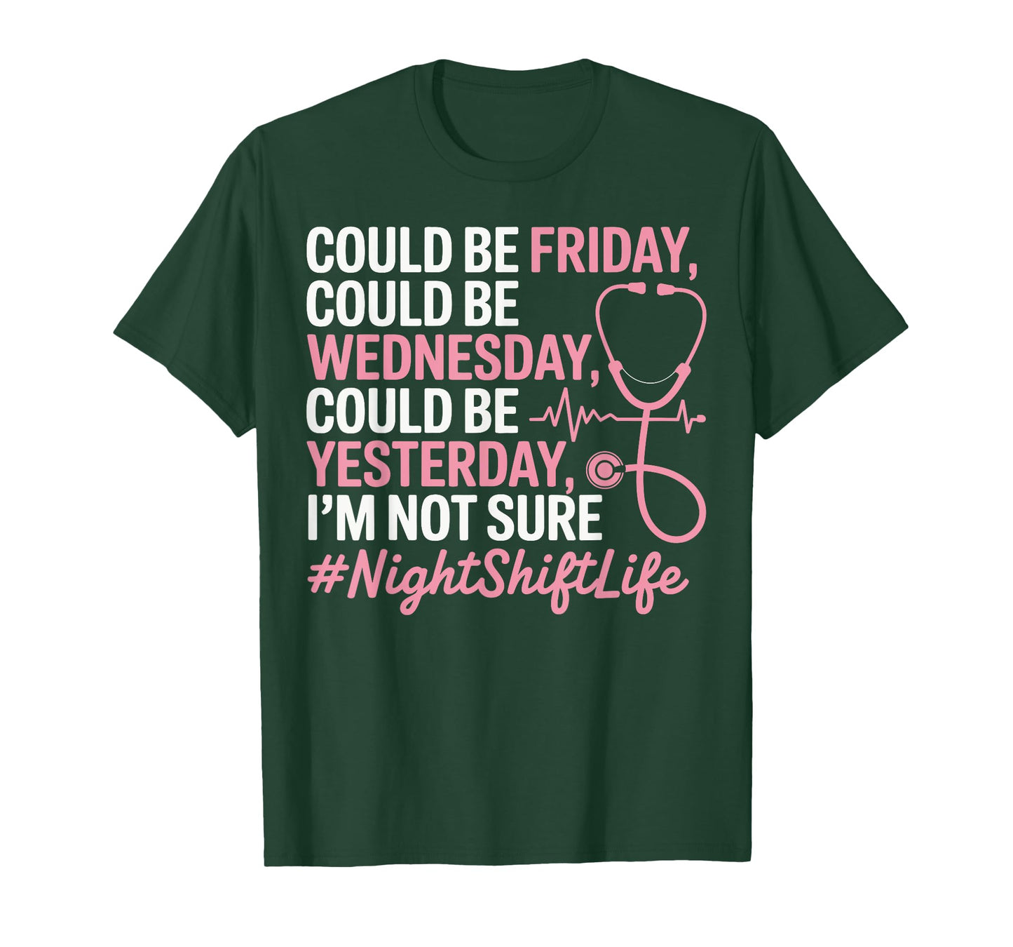 Night Shift Nurse Life Funny Nursing Nightshift Nurse T-Shirt