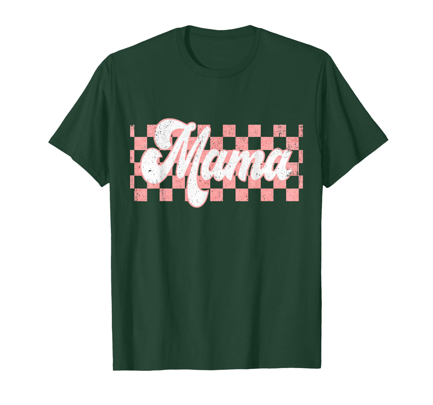 Checkered Mama Retro Mom Life Women Mothers Day New Mom T-Shirt