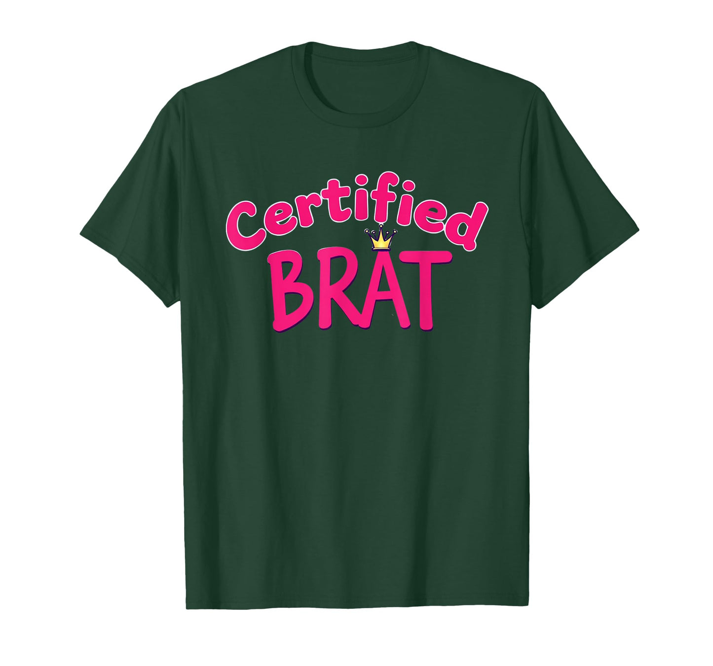Certified Brat Cute Sassy Handwritten Style T-Shirt