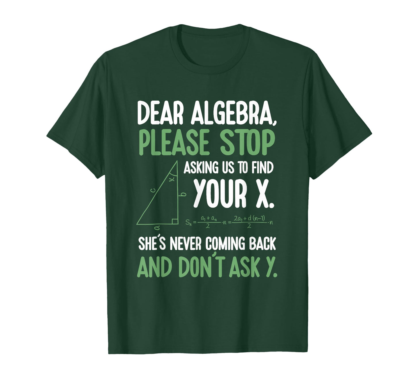 Funny Algebra Math Find Your X Student Teacher Sarcastic T-Shirt
