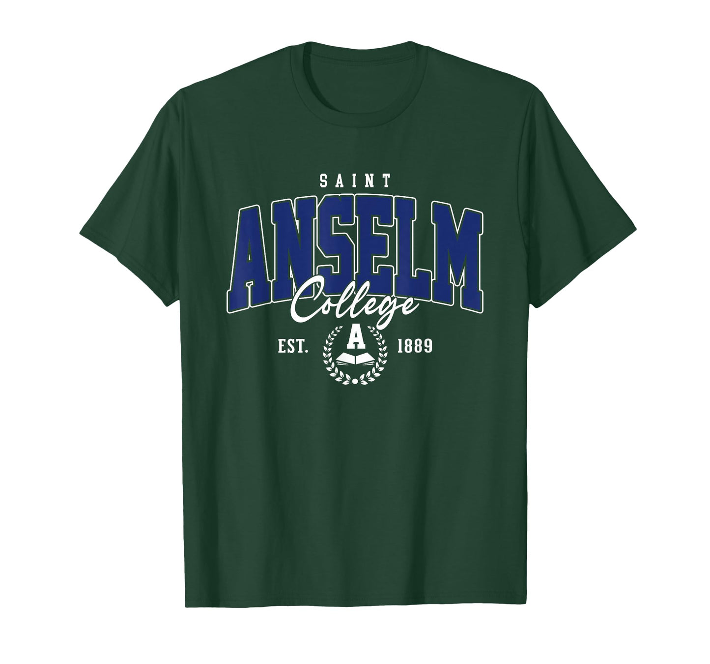Saint Anselm Vintage Arch Athletic Sports Tee for Men Women T-Shirt