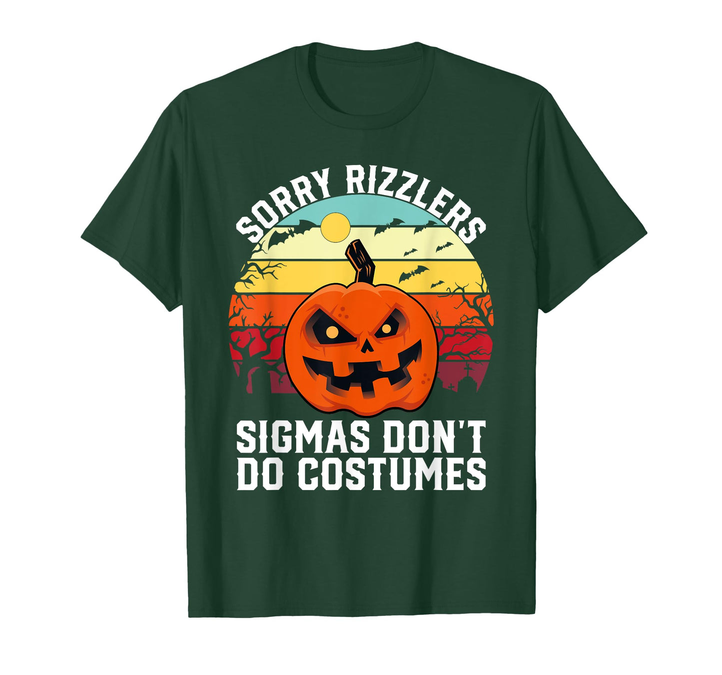Sorry Rizzlers Sigmas Don't Do Costumes Vintage Halloween T-Shirt