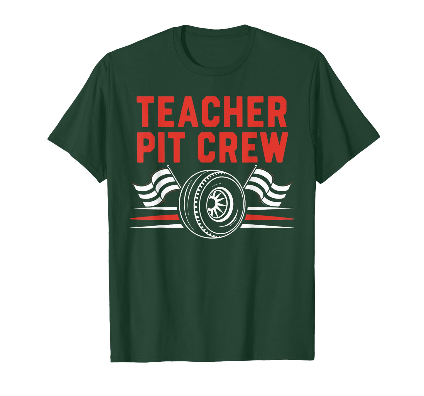 Teacher Pit Crew Race Car Driver Costume Men Women Kids T-Shirt